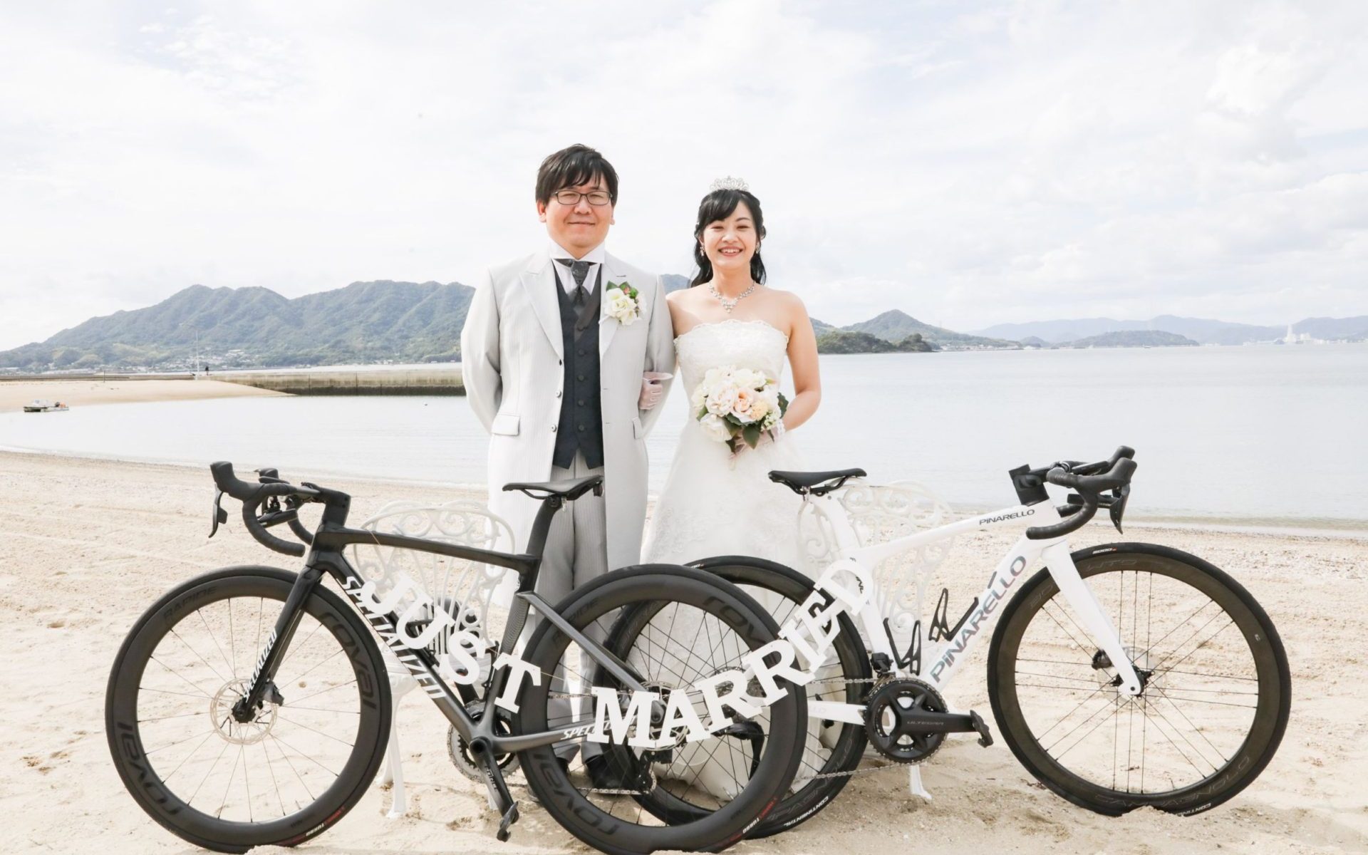 自転車　結婚式　しまなみ海道
